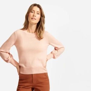Everlane Cashmere Lantern Sweater in Pink